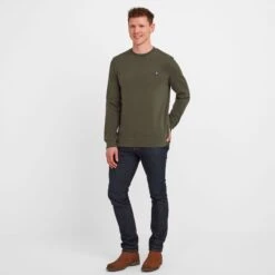 Mellor Mens Sweat - Dark Khaki 10 Mellor Mens Sweat - Dark Khaki -Fashion General Store 61856 MELL003 1