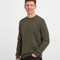 Mellor Mens Sweat - Dark Khaki