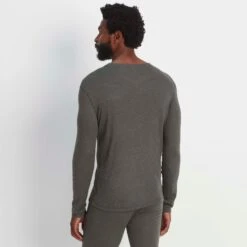 Meru Mens Cashmere Touch Base Layer Crew Neck - Dark Grey Marl 16 Meru Mens Cashmere Touch Base Layer Crew Neck - Dark Grey Marl -Fashion General Store 61856 MERU010 3