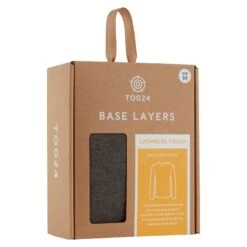 Meru Mens Cashmere Touch Base Layer Crew Neck - Dark Grey Marl 19 Meru Mens Cashmere Touch Base Layer Crew Neck - Dark Grey Marl -Fashion General Store 61856 MERU010 BOX