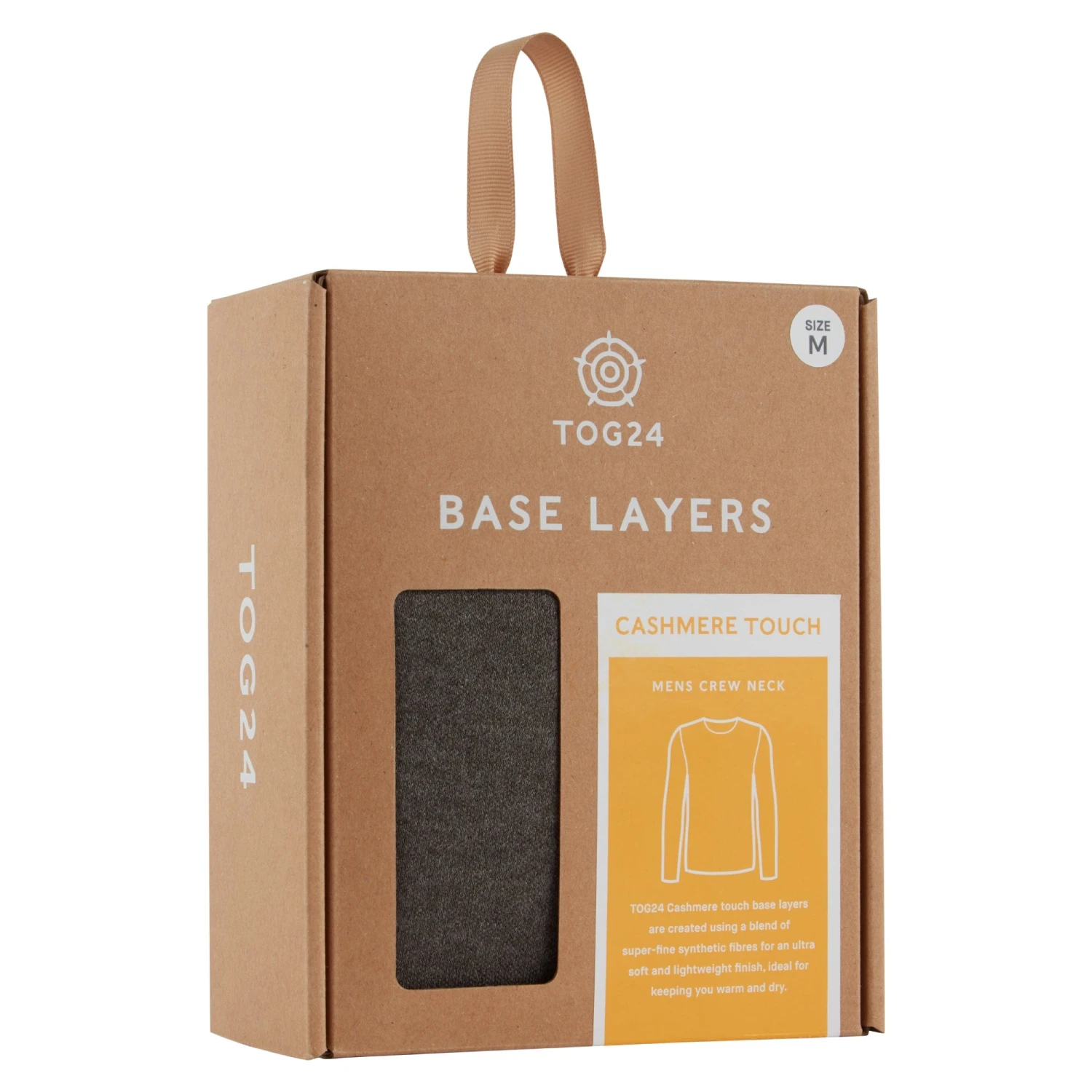 Meru Mens Cashmere Touch Base Layer Crew Neck - Dark Grey Marl 11 Meru Mens Cashmere Touch Base Layer Crew Neck - Dark Grey Marl - Image 9