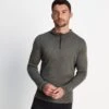 Meru Mens Cashmere Touch Base Layer Quarter Zip - Dark Grey Marl 2 Meru Mens Cashmere Touch Base Layer Quarter Zip - Dark Grey Marl -Fashion General Store 61856 MERU020 2