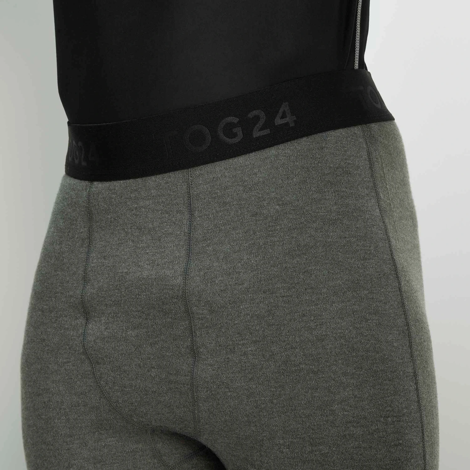 Meru Mens Cashmere Touch Base Layer Leggings - Dark Grey Marl 7 Meru Mens Cashmere Touch Base Layer Leggings - Dark Grey Marl - Image 5