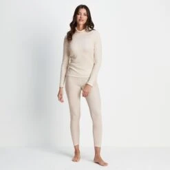 Meru Womens Cashmere Touch Base Layer Roll Neck - Off White -Fashion General Store 61856 MERU320 1 61013225 05cd 4519 8d80 fec5992ca361
