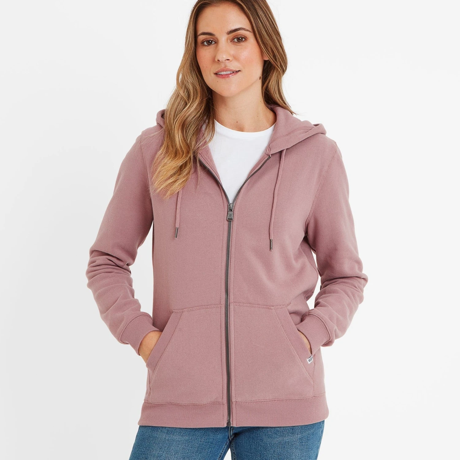 Mia Womens Hoodie - Faded Pink 3 Mia Womens Hoodie - Faded Pink