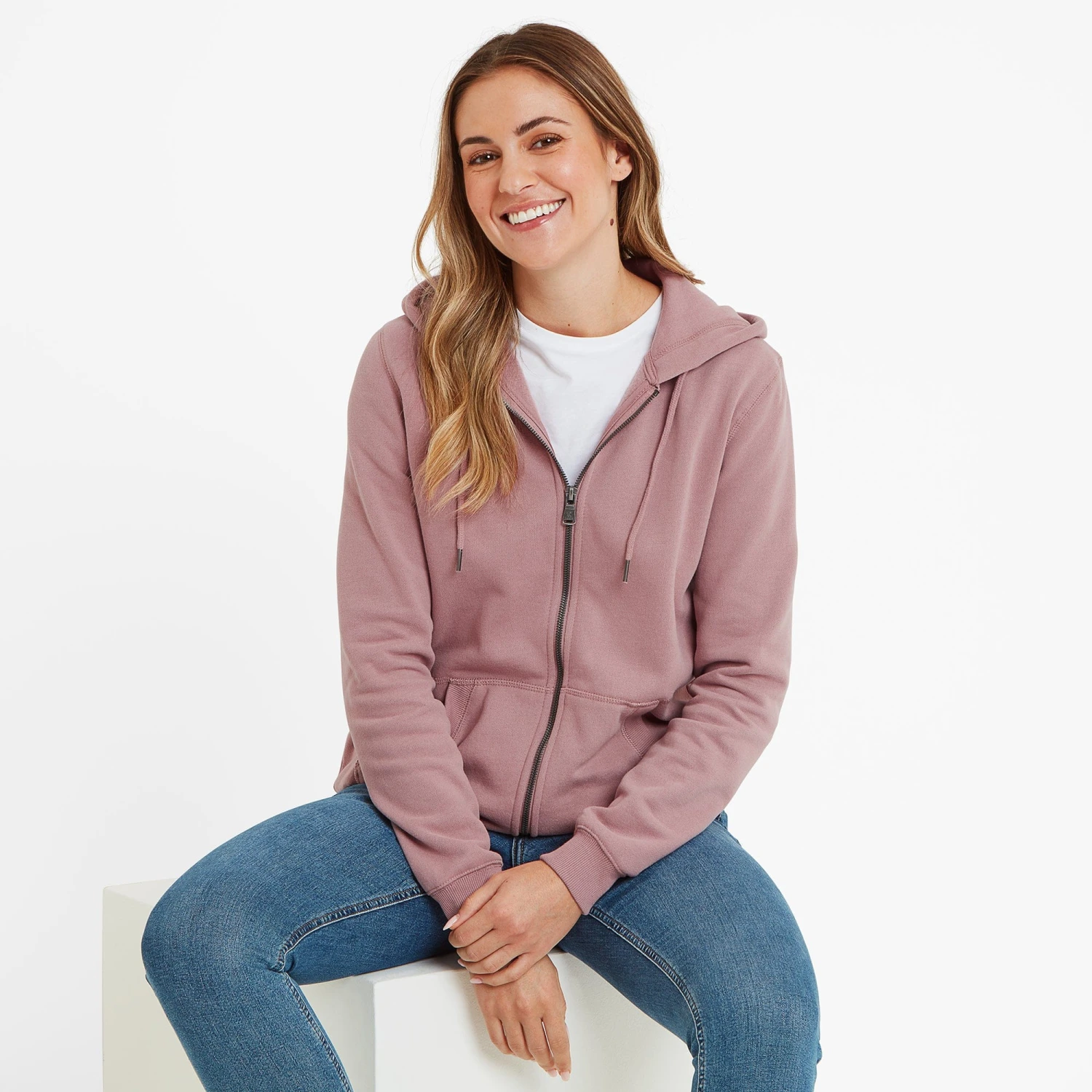 Mia Womens Hoodie - Faded Pink 4 Mia Womens Hoodie - Faded Pink - Image 2