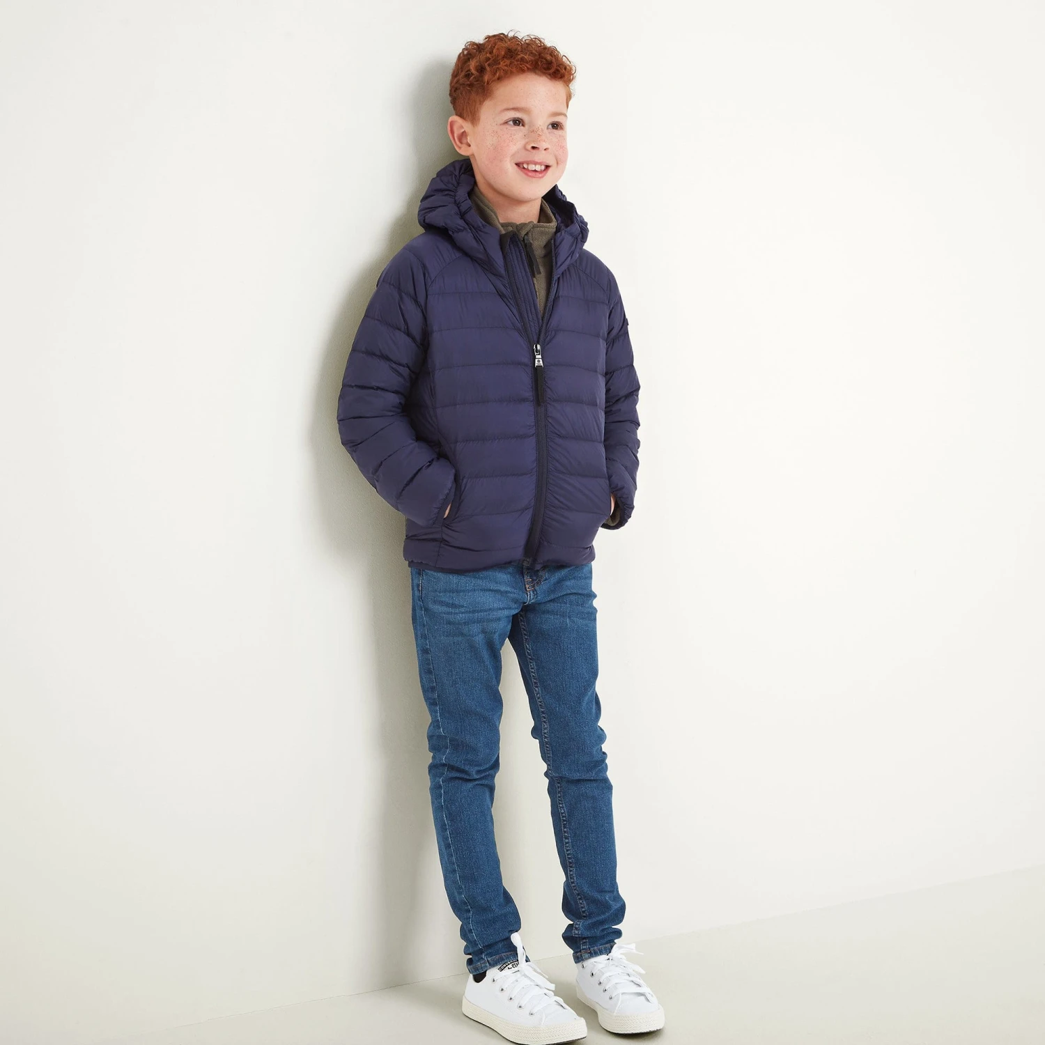 Midsley Kids Down Jacket - Navy 6 Midsley Kids Down Jacket - Navy - Image 4