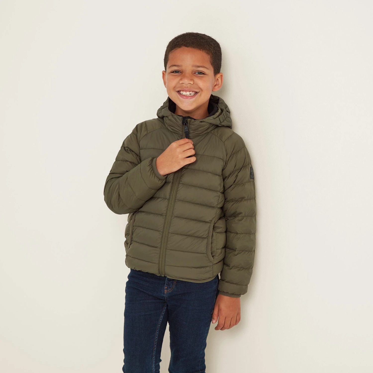 Midsley Kids Down Jacket - Khaki 3 Midsley Kids Down Jacket - Khaki