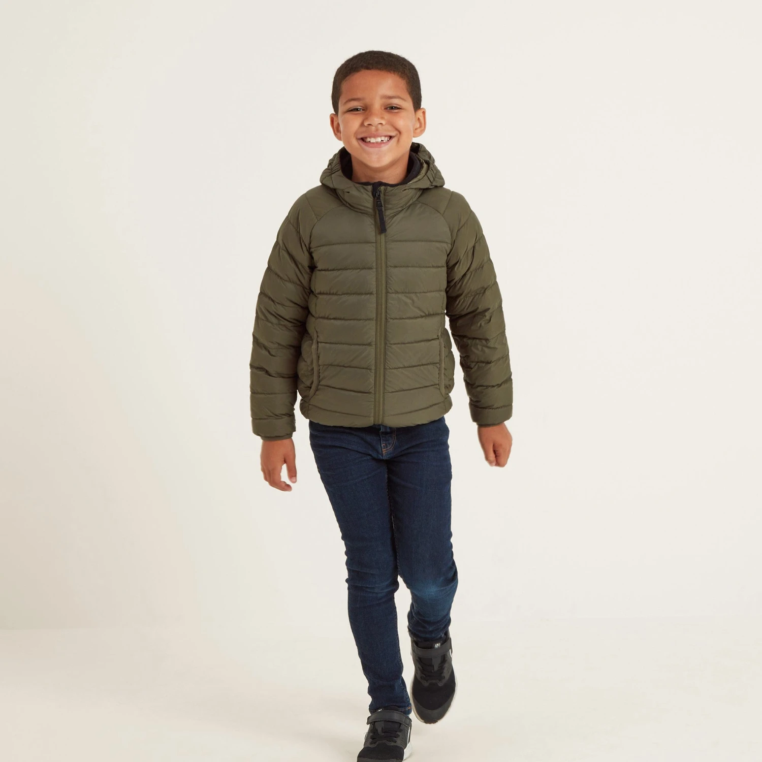 Midsley Kids Down Jacket - Khaki 6 Midsley Kids Down Jacket - Khaki - Image 4