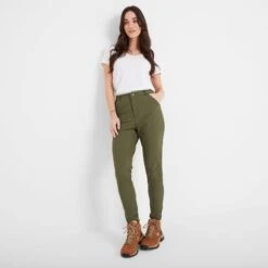 Milton Womens Water Resistant Slim Trouser Regular - Khaki
