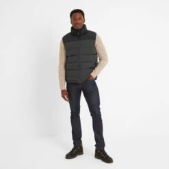 Murton Mens Insulated Padded Gilet - Washed Black/Black -Fashion General Store 61856 MURT001 1