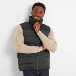 Murton Mens Insulated Padded Gilet - Washed Black/Black -Fashion General Store 61856 MURT001 6