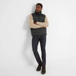 Murton Mens Insulated Padded Gilet - Washed Black/Black -Fashion General Store 61856 MURT001 7
