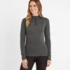 Nevis Womens Merino Base Layer Zip Neck - Grey Marl -Fashion General Store 61856 NEVIS300 1