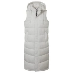 Newall Womens Long Padded Gilet - Vanilla -Fashion General Store 61856 NEWA301
