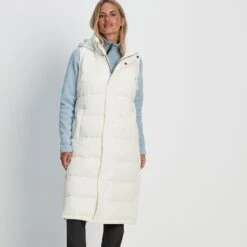 Newall Womens Long Padded Gilet - Vanilla -Fashion General Store 61856 NEWA301 2