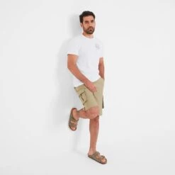 Noble Mens Cargo Shorts - Sand -Fashion General Store 61856 NOBL101 1