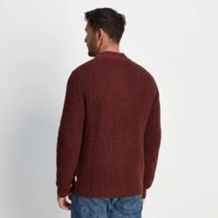 Orion Mens Zip Neck Jumper - Port -Fashion General Store 61856 ORION001 3