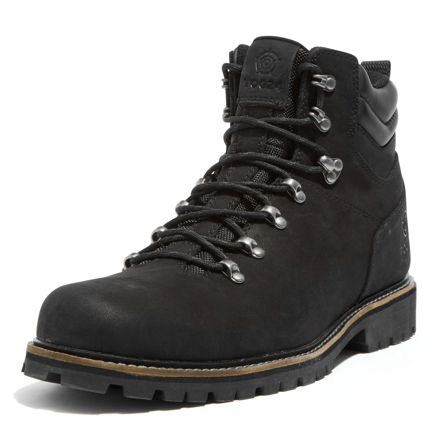 Outback Mens Leather Walking Boots - Black 5 Outback Mens Leather Walking Boots - Black - Image 3