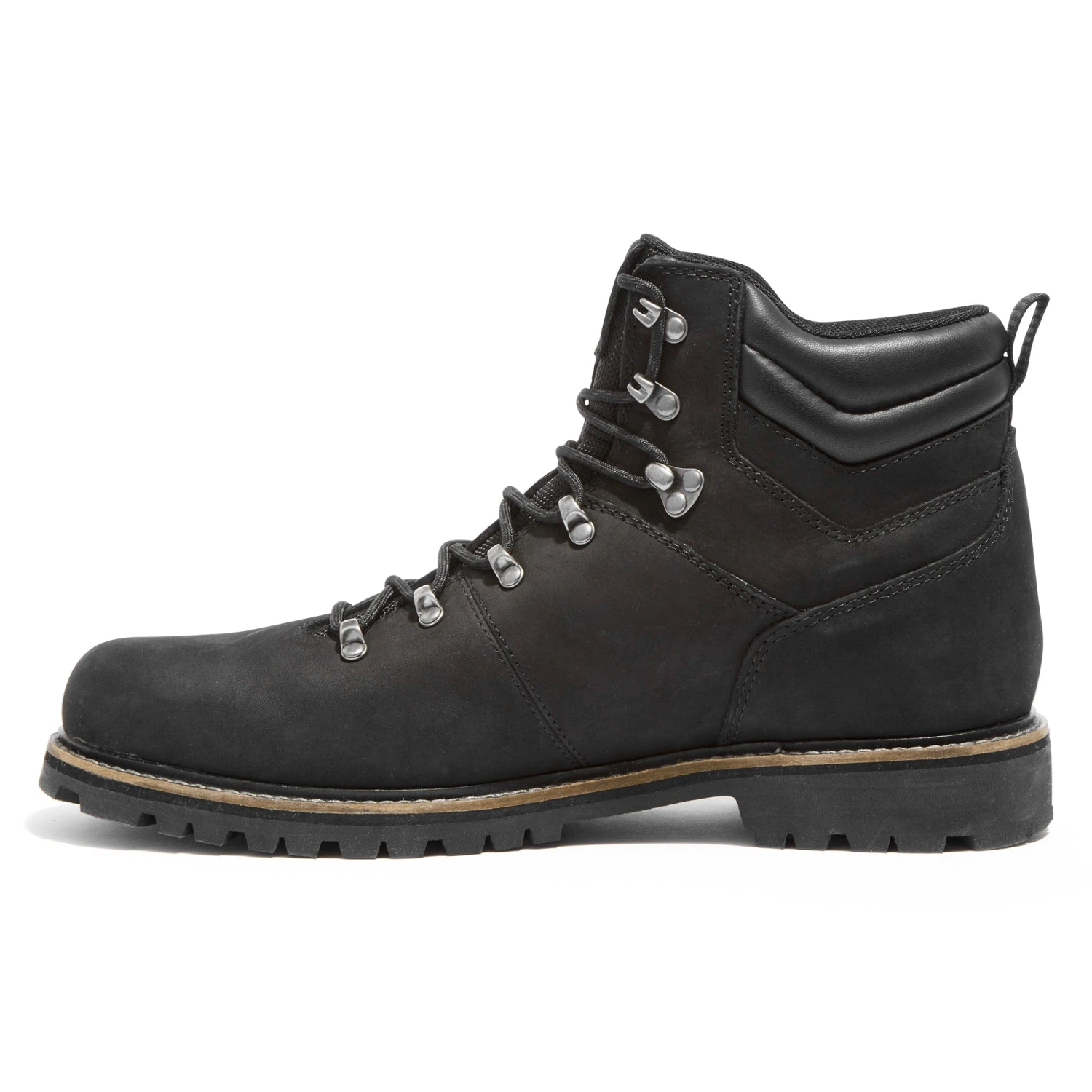 Outback Mens Leather Walking Boots - Black 7 Outback Mens Leather Walking Boots - Black - Image 5