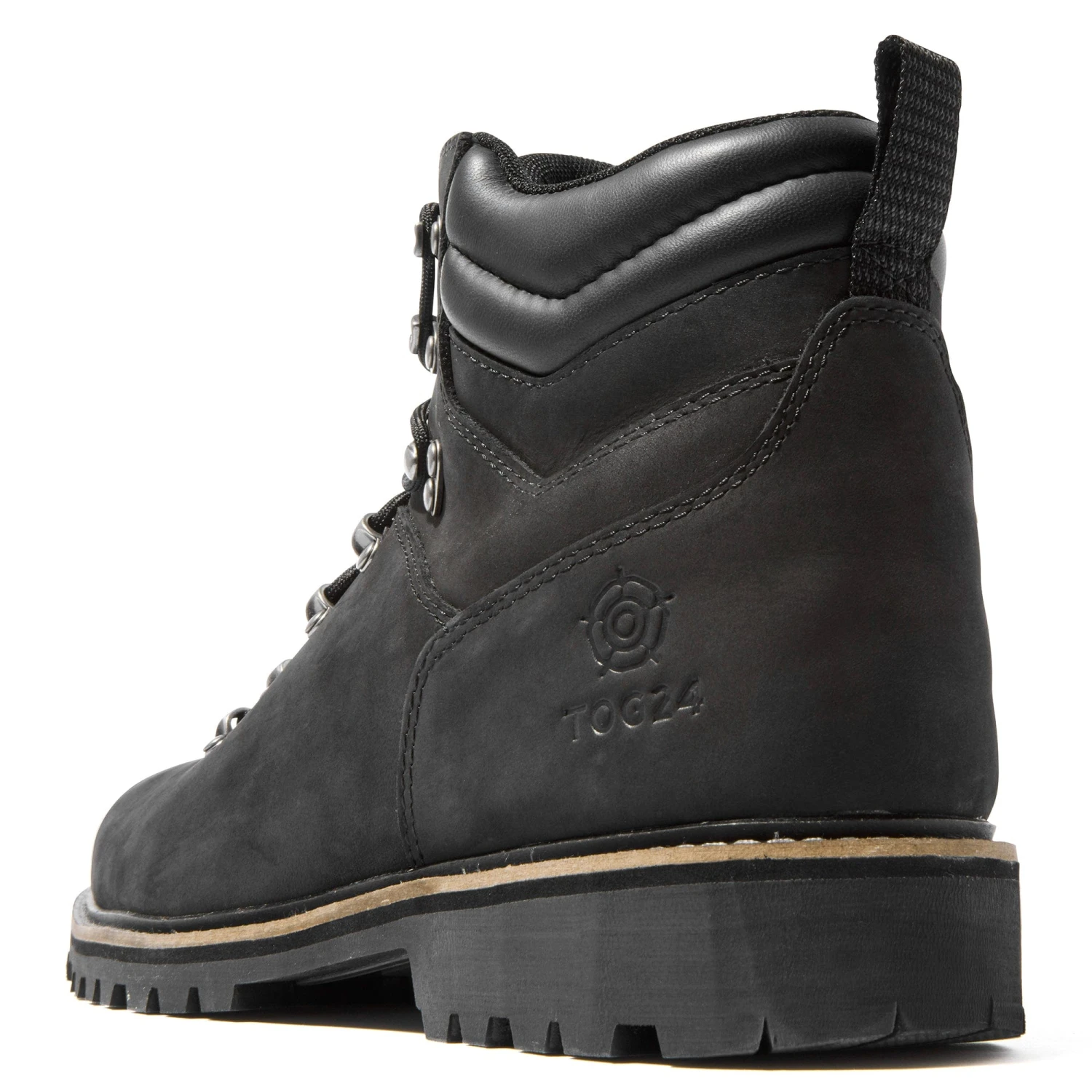 Outback Mens Leather Walking Boots - Black 9 Outback Mens Leather Walking Boots - Black - Image 7