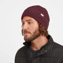 Oxley Knit Hat - Maroon