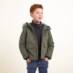 Peckett Kids Waterproof Jacket - Khaki