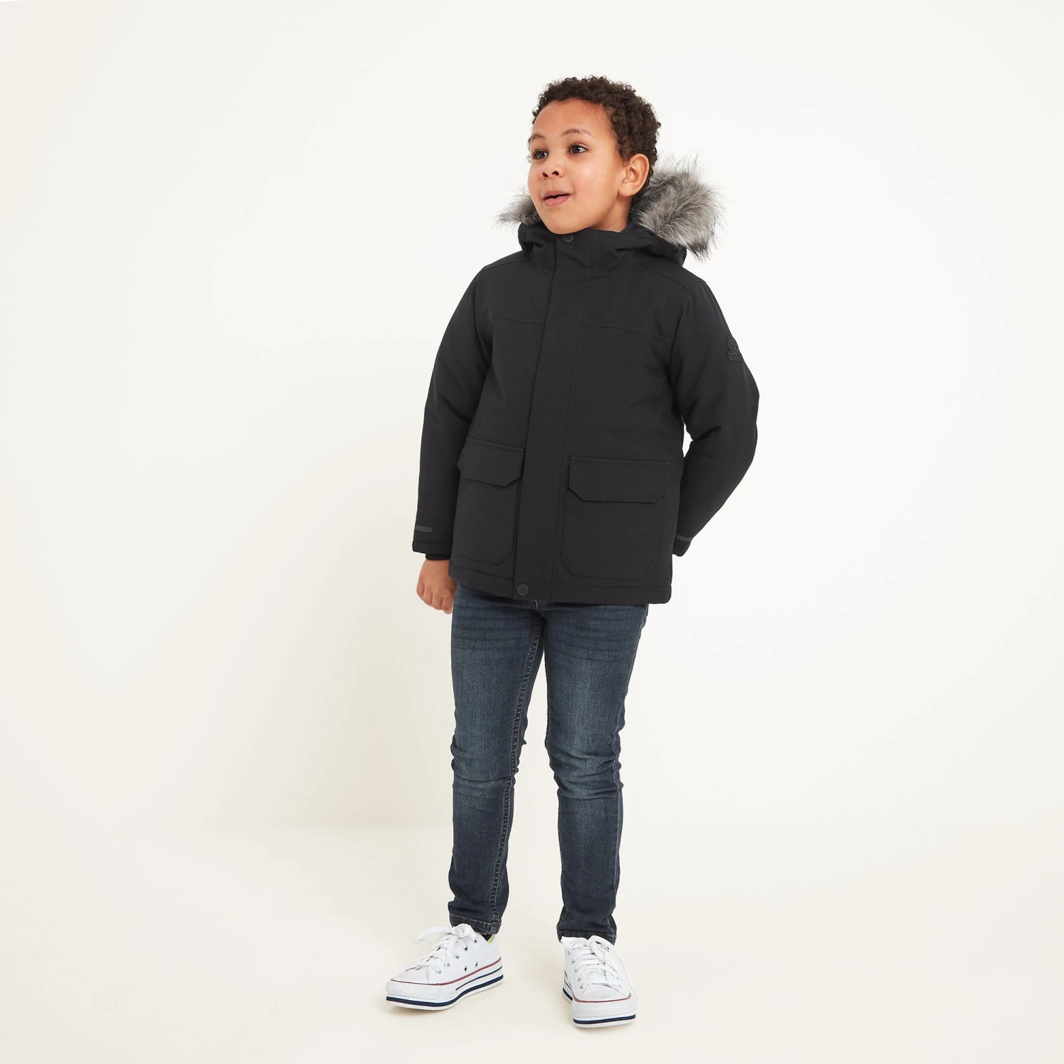 Peckett Kids Waterproof Jacket - Black 4 Peckett Kids Waterproof Jacket - Black - Image 2