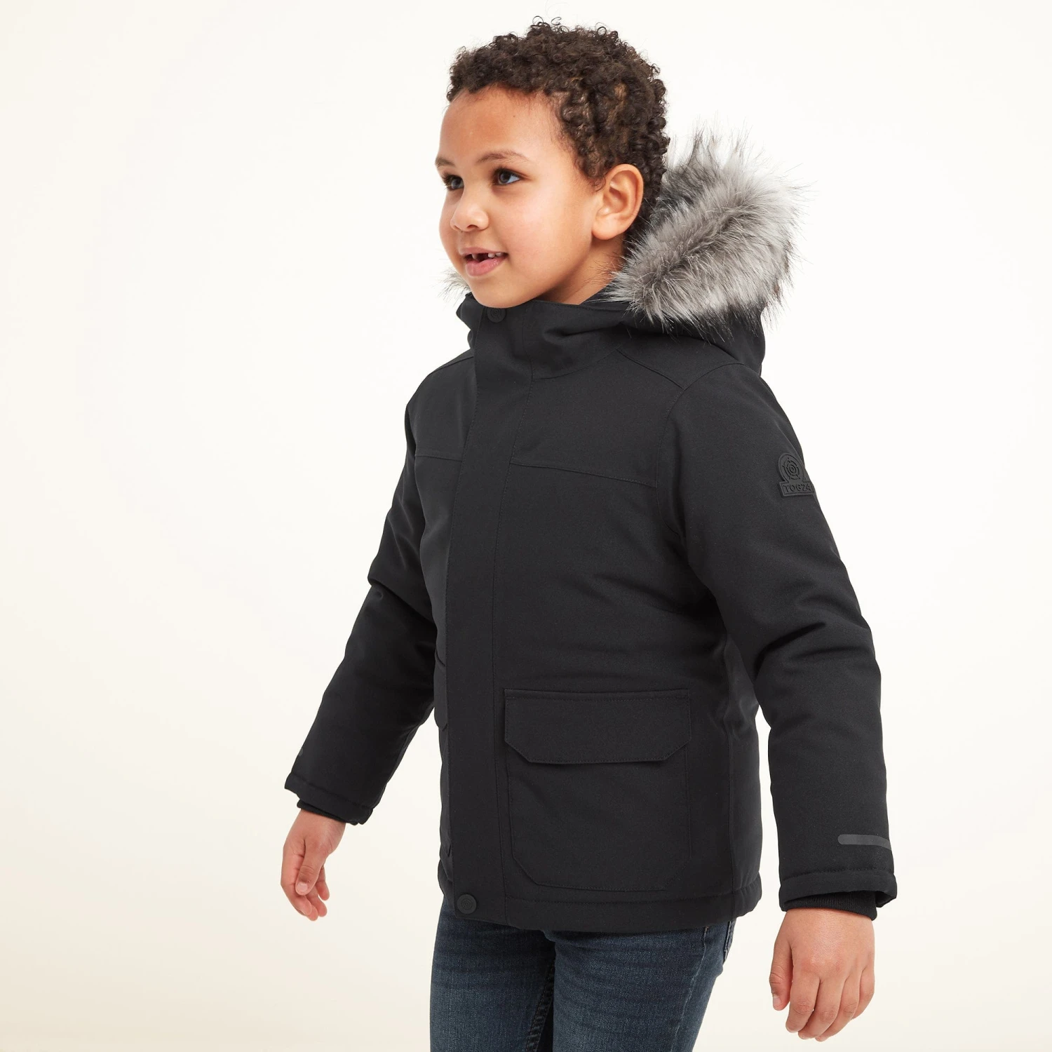 Peckett Kids Waterproof Jacket - Black 3 Peckett Kids Waterproof Jacket - Black