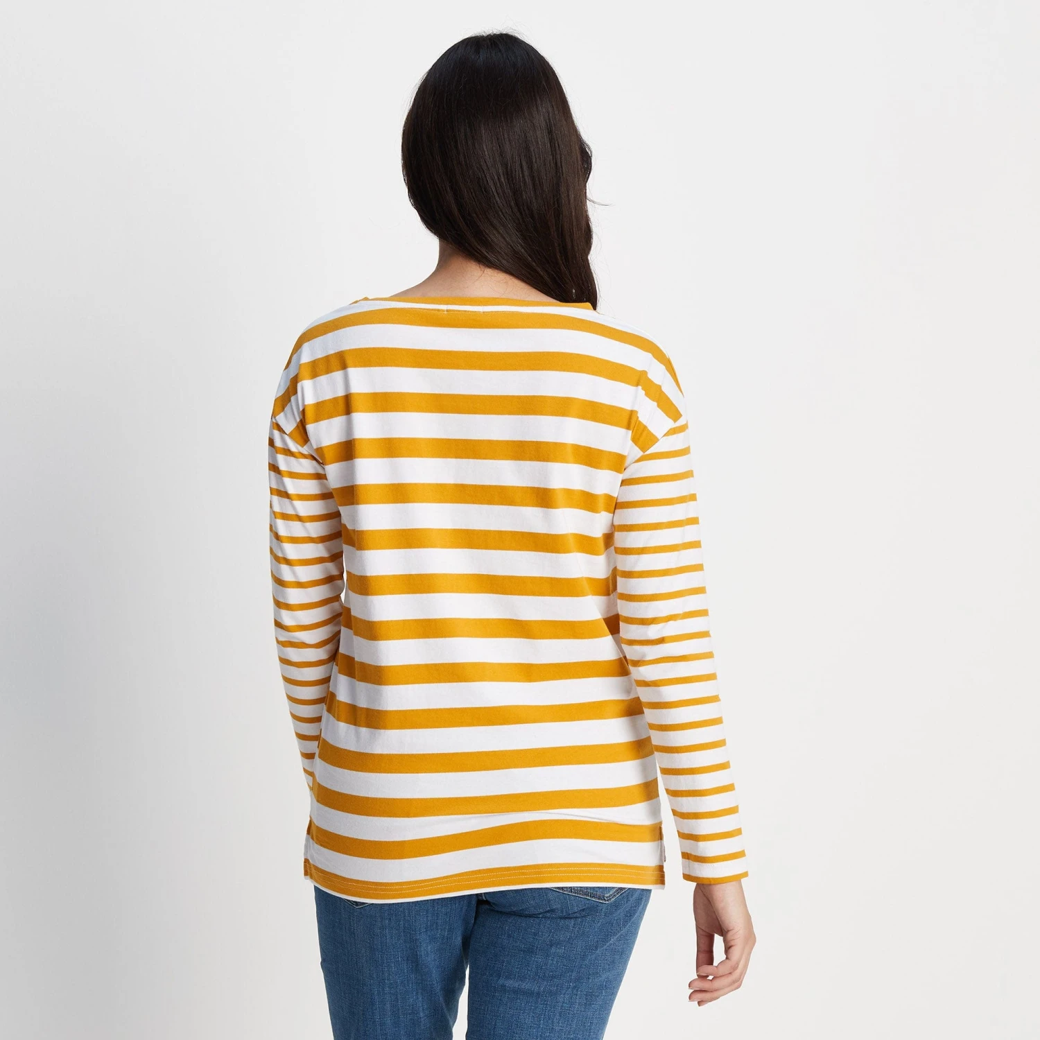 Pippa Womens Long Sleeve T-Shirt - Golden Yellow/Optic White 5 Pippa Womens Long Sleeve T-Shirt - Golden Yellow/Optic White - Image 3