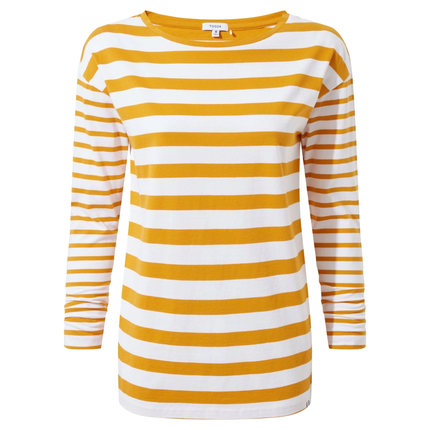 Pippa Womens Long Sleeve T-Shirt - Golden Yellow/Optic White 11 Pippa Womens Long Sleeve T-Shirt - Golden Yellow/Optic White - Image 9