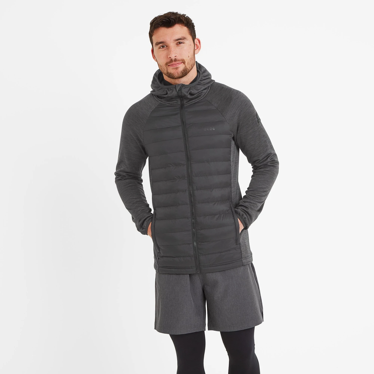 Postill Mens Insulated Hybrid Hoody - Black 4 Postill Mens Insulated Hybrid Hoody - Black - Image 2