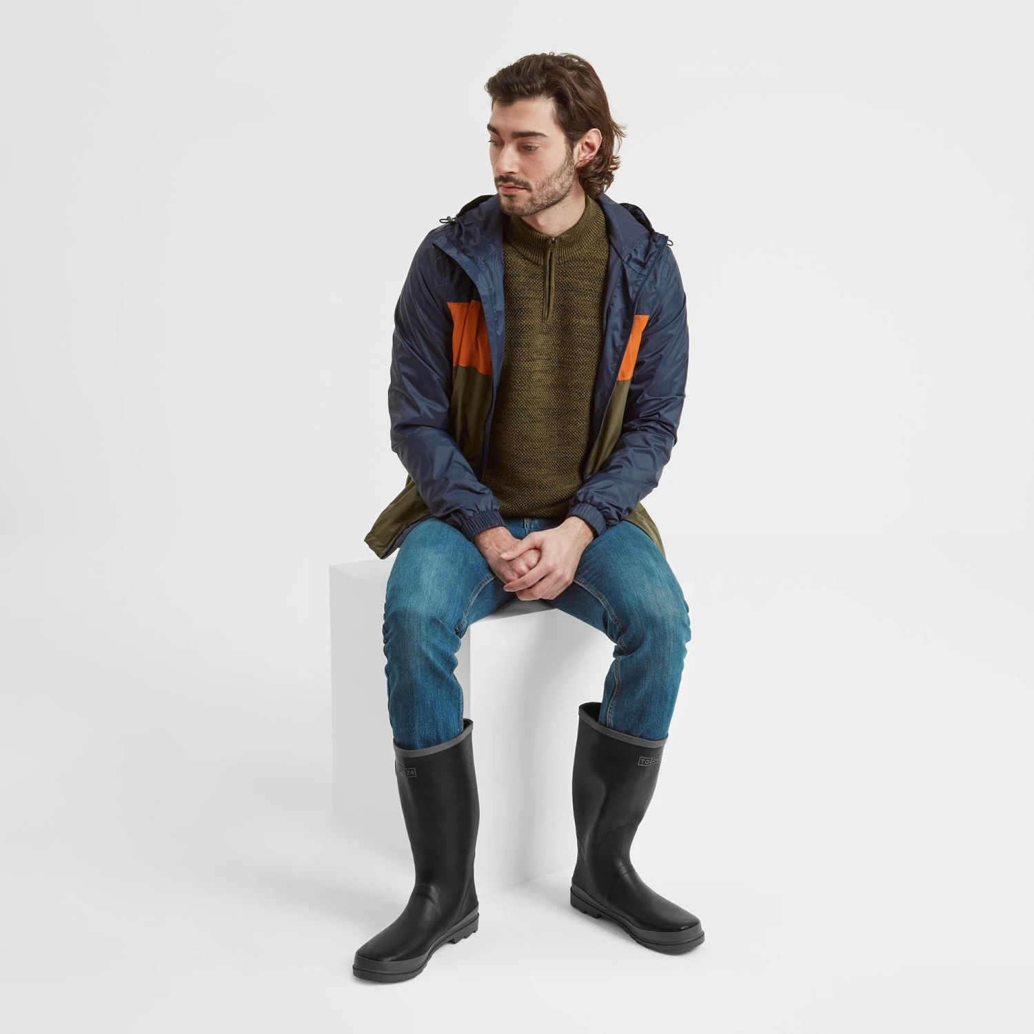 Puddle Mens Wellies - Black Steel 4 Puddle Mens Wellies - Black Steel - Image 2