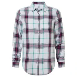 Raya Womens Long Sleeve Shirt - Dark Indigo Check -Fashion General Store 61856 RAYA300