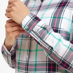 Raya Womens Long Sleeve Shirt - Dark Indigo Check -Fashion General Store 61856 RAYA300 5