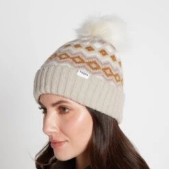Redmund Knit Hat - White Sand -Fashion General Store 61856 REDM901 2