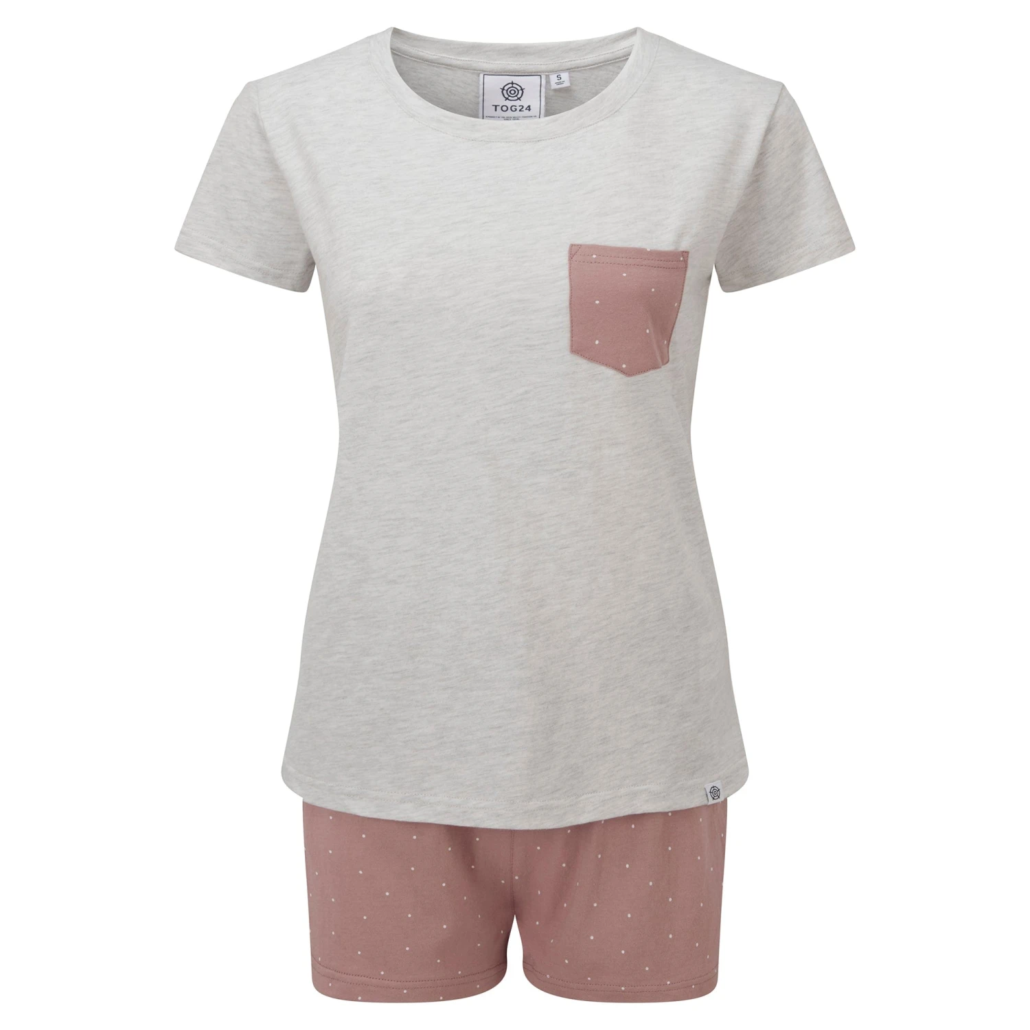 Relax Womens Pyjama Short Set - Faded Pink 8 Relax Womens Pyjama Short Set - Faded Pink - Image 6