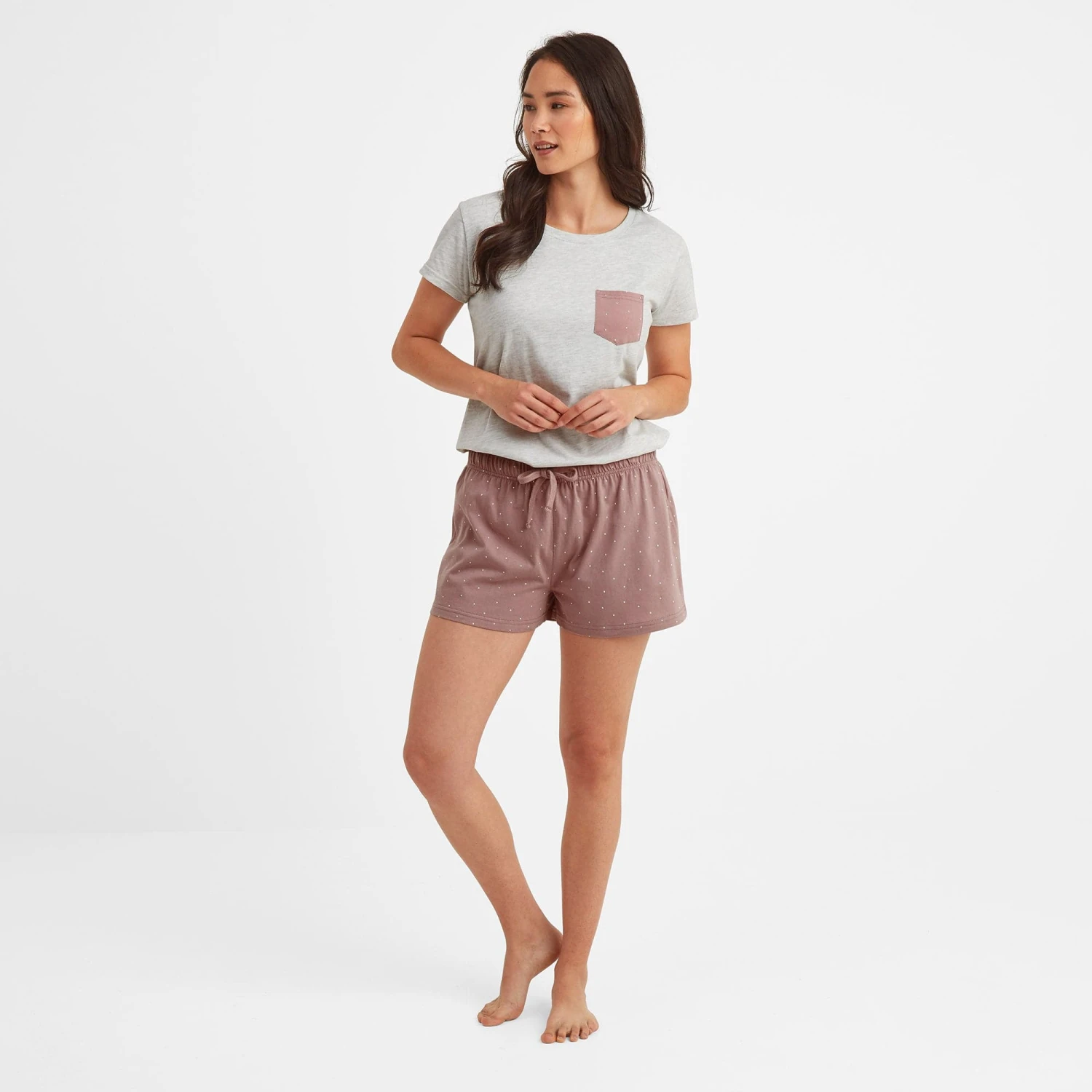 Relax Womens Pyjama Short Set - Faded Pink 3 Relax Womens Pyjama Short Set - Faded Pink