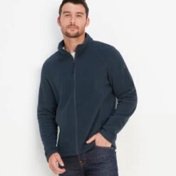 Revive Mens Fleece Jacket - Dark Indigo