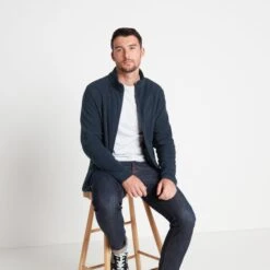 Revive Mens Fleece Jacket - Dark Indigo -Fashion General Store 61856 REVJ002 7