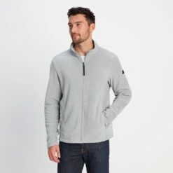 Revive Mens Fleece Jacket - Moon Grey -Fashion General Store 61856 REVJ003 2