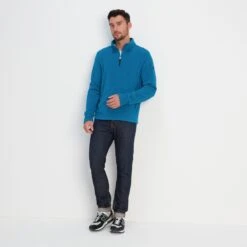 Revive Mens Fleece Jacket - Peacock Blue -Fashion General Store 61856 REVJ004 6