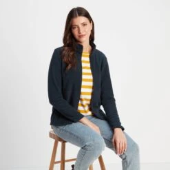 Revive Womens Fleece Jacket - Dark Indigo -Fashion General Store 61856 REVJ301 8