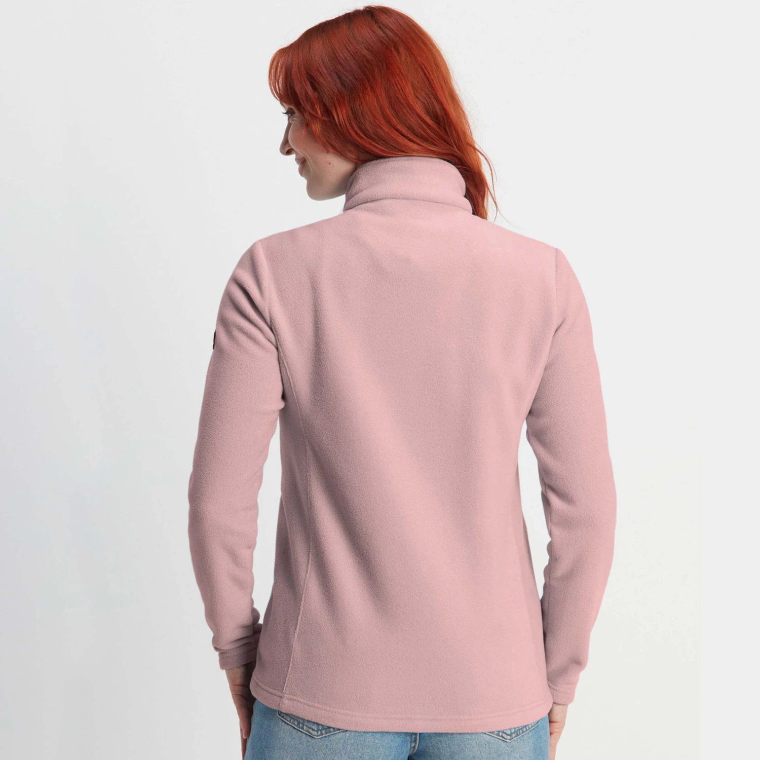 Revive Womens Fleece Jacket - Faded Pink 5 Revive Womens Fleece Jacket - Faded Pink - Image 3