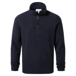 Revive Mens Quarter Zip Fleece - Dark Indigo -Fashion General Store 61856 REVZ002