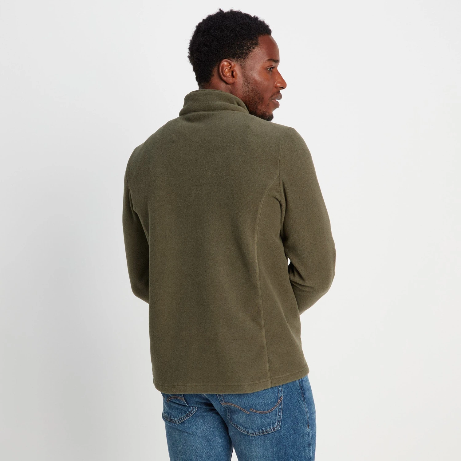 Revive Mens Quarter Zip Fleece - Khaki 6 Revive Mens Quarter Zip Fleece - Khaki - Image 4