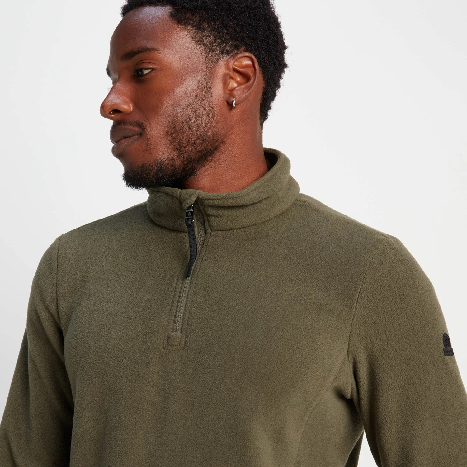 Revive Mens Quarter Zip Fleece - Khaki 7 Revive Mens Quarter Zip Fleece - Khaki - Image 5