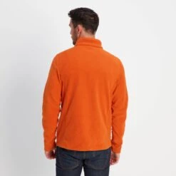 Revive Mens Quarter Zip Fleece - Dark Orange -Fashion General Store 61856 REVZ004 3