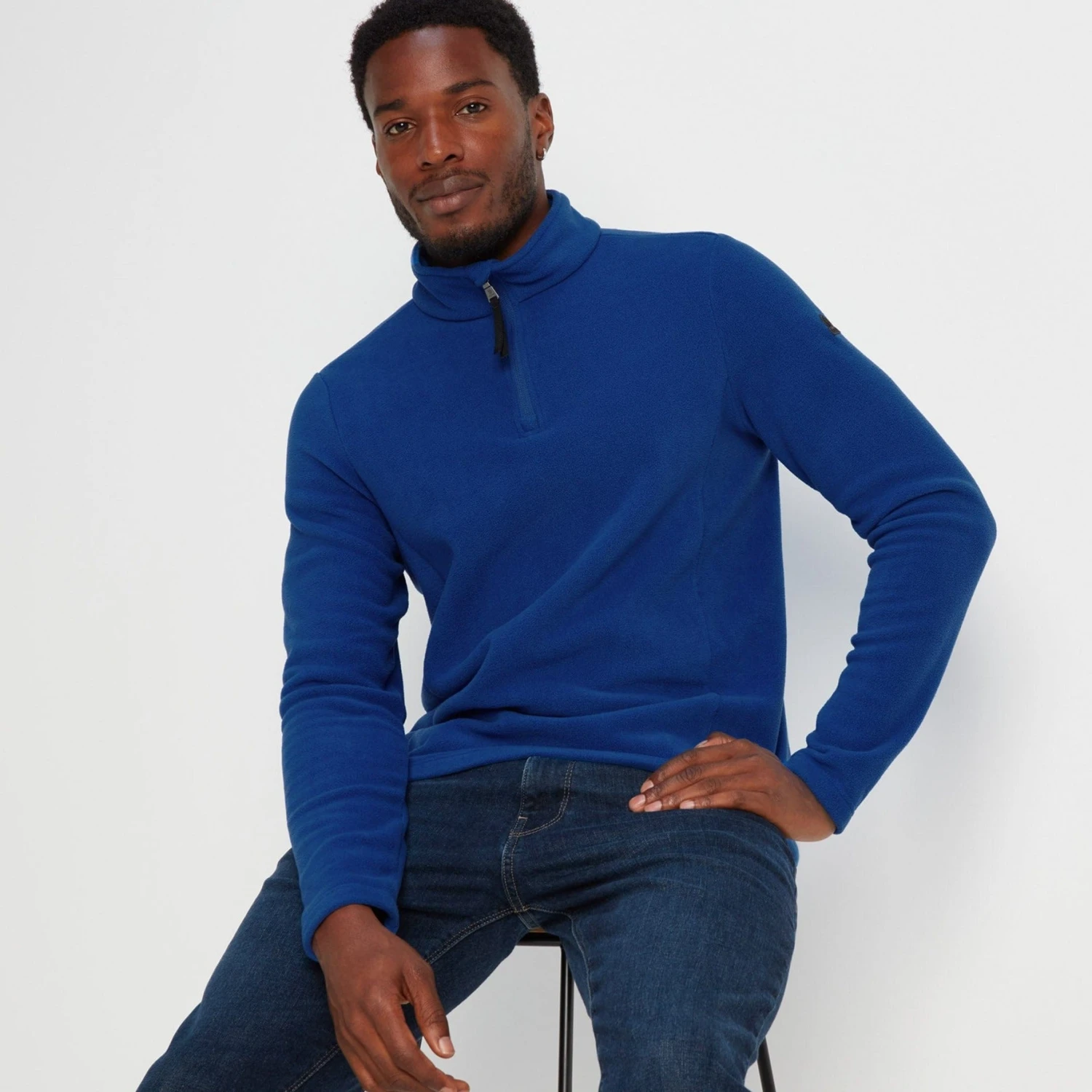 Revive Mens Quarter Zip Fleece - Royal Blue 3 Revive Mens Quarter Zip Fleece - Royal Blue