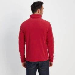 Revive Mens Quarter Zip Fleece - Chilli Red -Fashion General Store 61856 REVZ006 3
